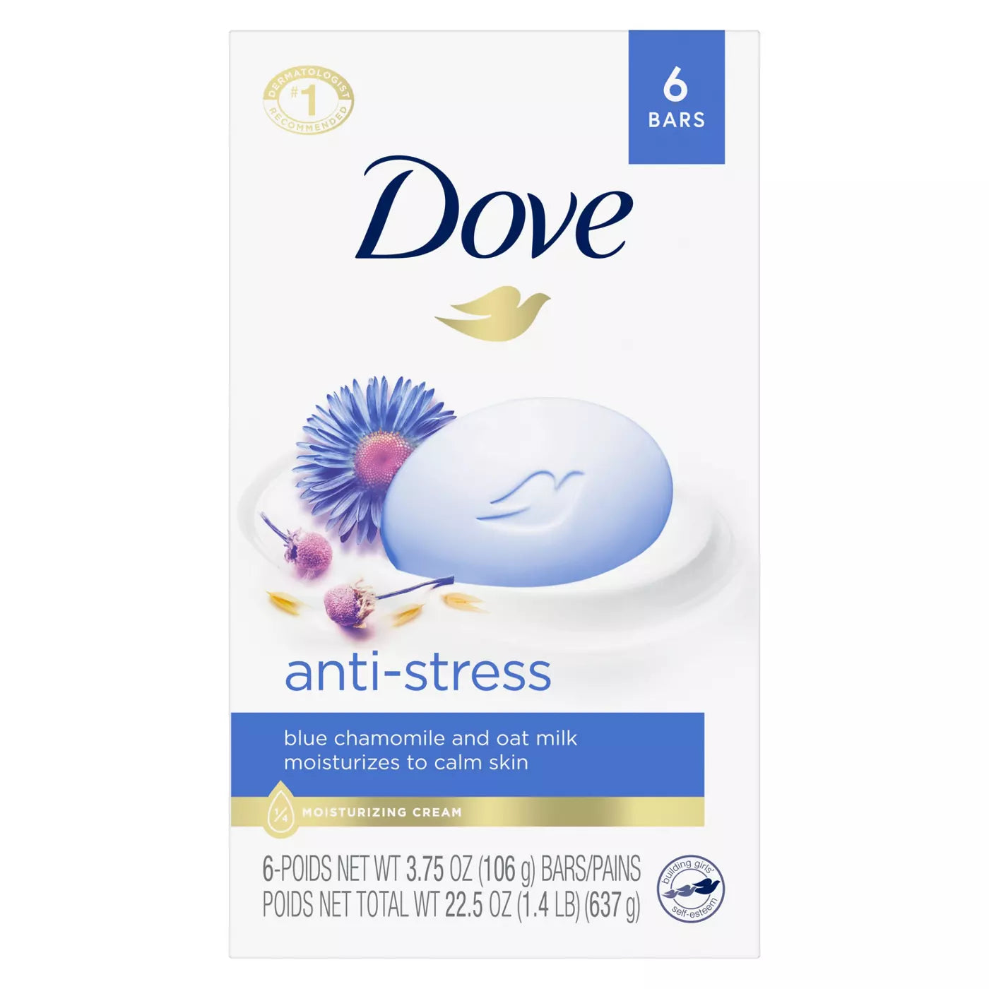 Dove Anti-Stress 6 Bar Soap - 637g