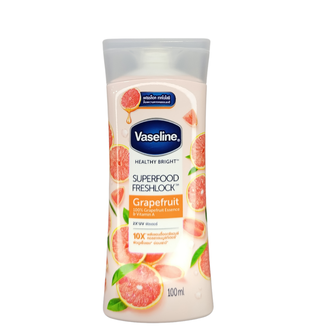 Vaseline Healthy Bright Super Food Fresh Lock Grape Fruit Body Lotion - 100ml