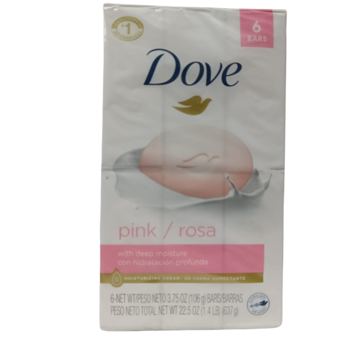 Dove 6 Bars Pink Rosa - 637 GM