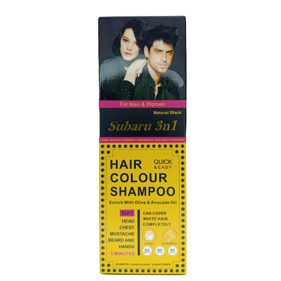 Subaru 3 In 1 Hair Color Shampoo Natural Black