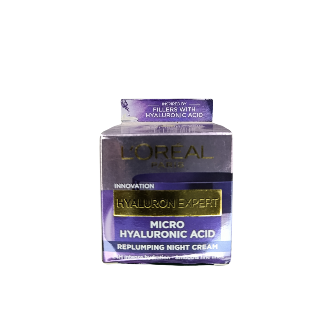 Loreal Hyaluron Expert Repluming Night Cream - 50ml