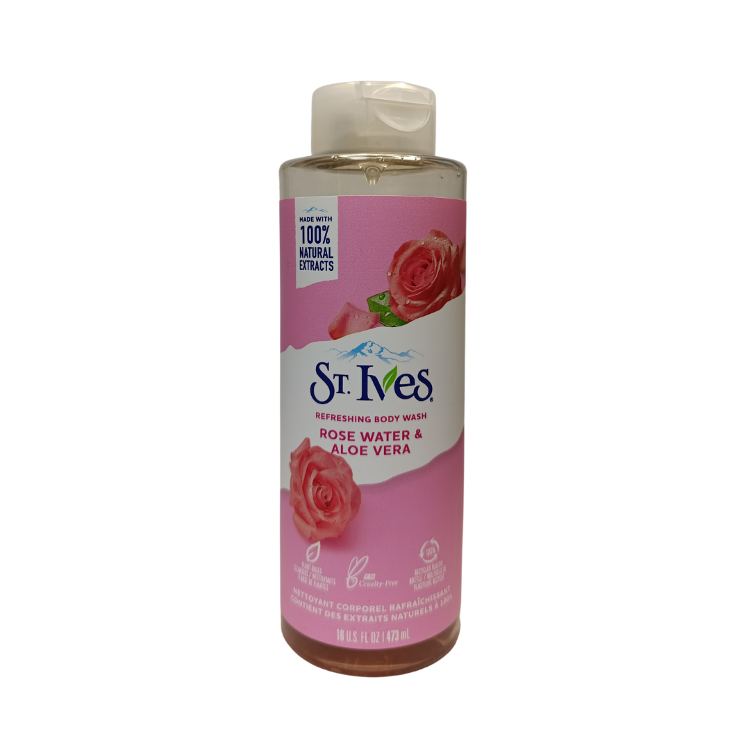 ST.Ives Rose Water & Aloe Vera Refreshing Body Wash - 473ml
