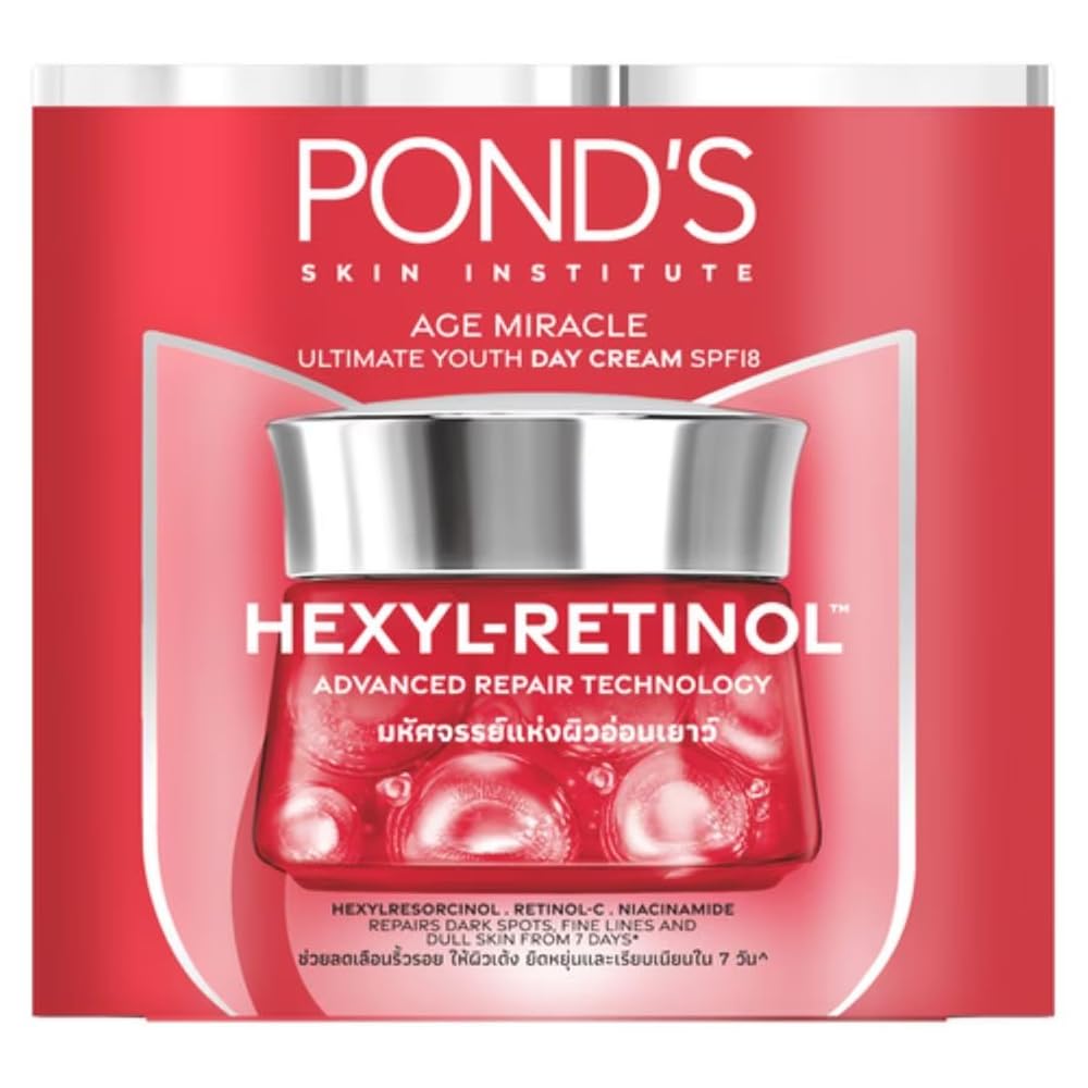 Ponds Age Miracle Day Cream SPF18, HEXYL-RETINOL - 45g