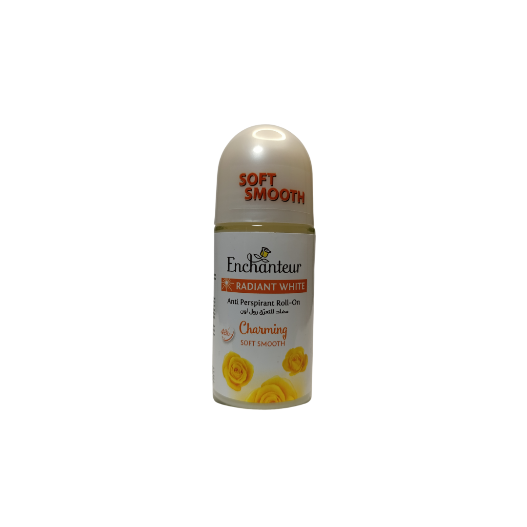 Enchanteur Radiant White Anti Perspirant Roll-On Charming Soft Smooth - 50ml