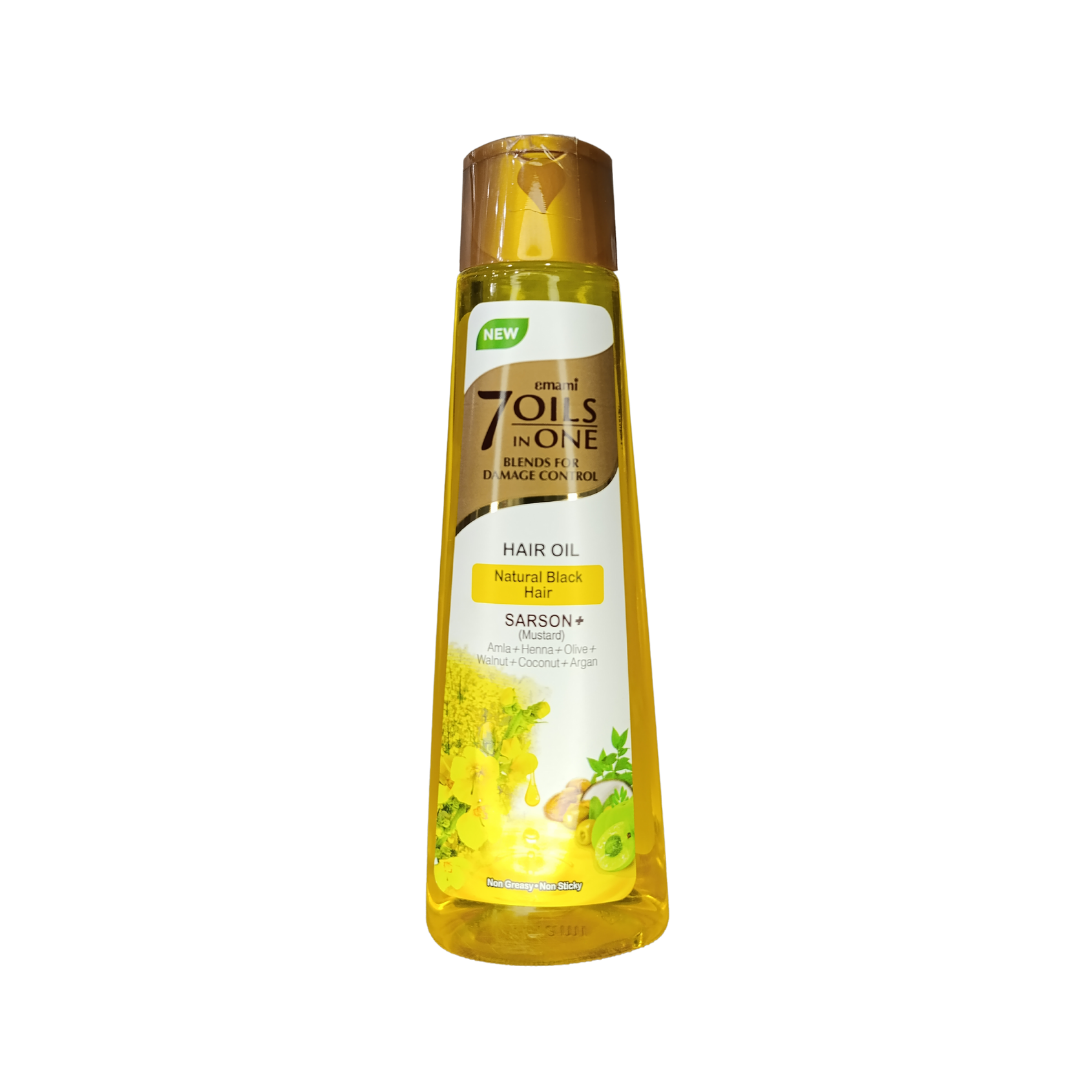 Emami 7 Oils In One Hair Oil Natural Black Hair - 200ml