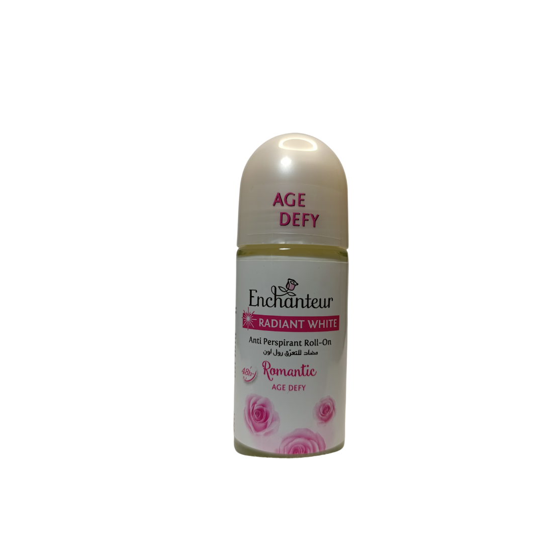 Enchanteur Radiant White Anti Perspirant Roll-On Romatic Age Defy - 50ml