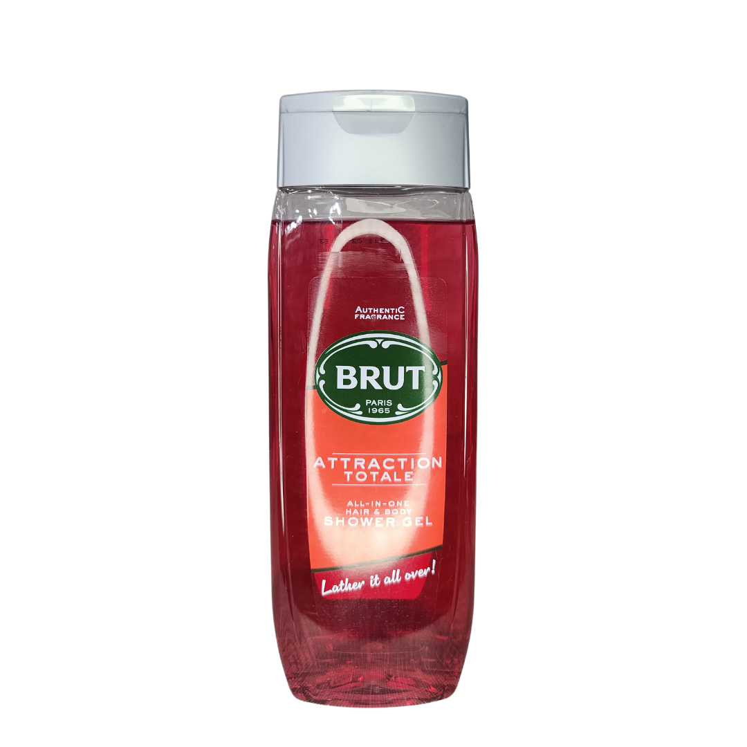 Brut Attraction Totale All-In-One Hair & Body Shower Gel - 500ml