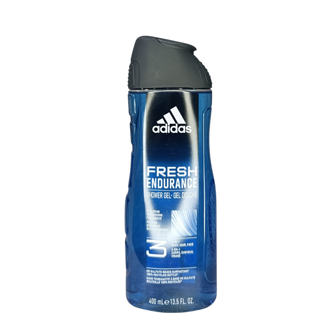 Adidas Fresh Endurance Shower Gel 3 in 1 Body,Hair And Face - 400ml