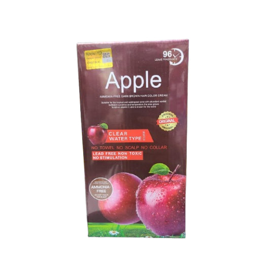 Apple Ammonia Free Dark Brown Hair Color Cream - 1000ml