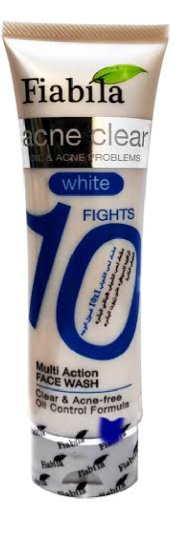 Fiabila Facewash Acne Fight 10 Clear & Acne Free , Oil Control 10x