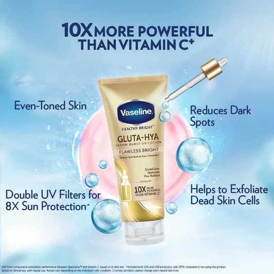 Vaseline Healthy Bright Gluta-HYA Lotion Flawless Bright - 330ml