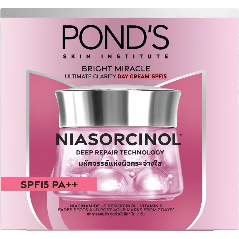 Ponds Bright Miracle Day Cream SPF15, NIASORCINOL - 45g