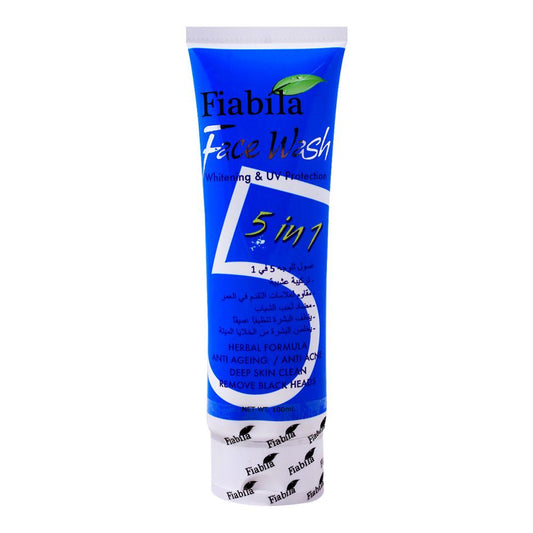 Fiabila Facewash Whitening & UV Protection 5 in 1 Herbal Formula - 100 ml