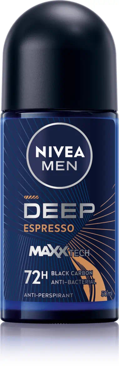 Nivea Men Roll On Deodorant Deep Espresso 72H - 50ml