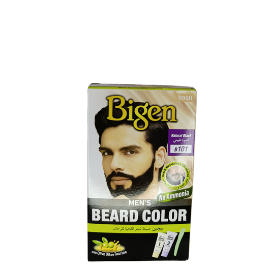 Bigen Mens Beard Color Natural Black B101 - 40g