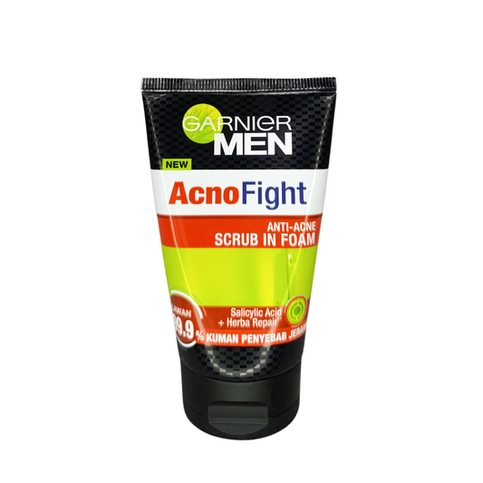 Garnier Men Acno Fight Anti-Acne Scrub In Foam - 100ml