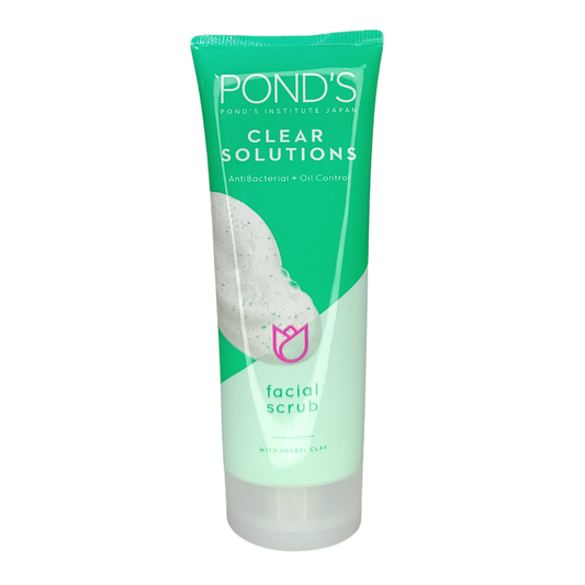 Ponds Clear Solutions Anti Bacterial + Oil Control Facial Scrub - 100g