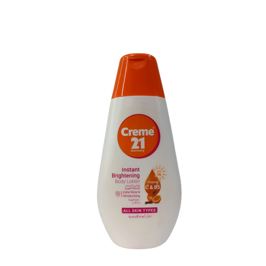 Creme 21 Instant Bright Body Lotion Vitamin C & B5 - 250ml