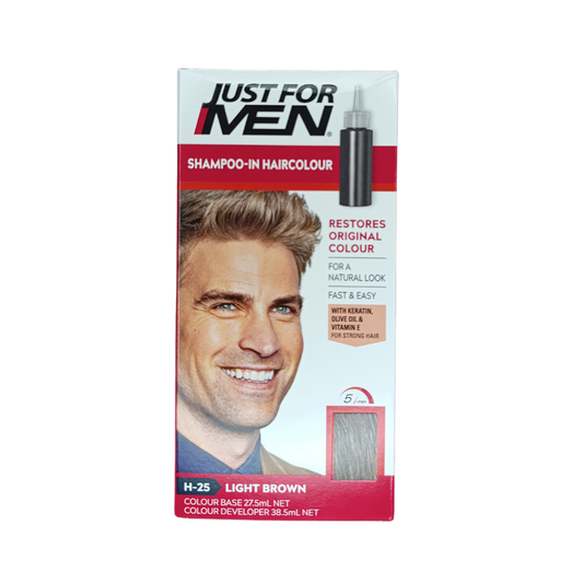 Just For Men Shampoo-In Hair Color H-25 Light Brown