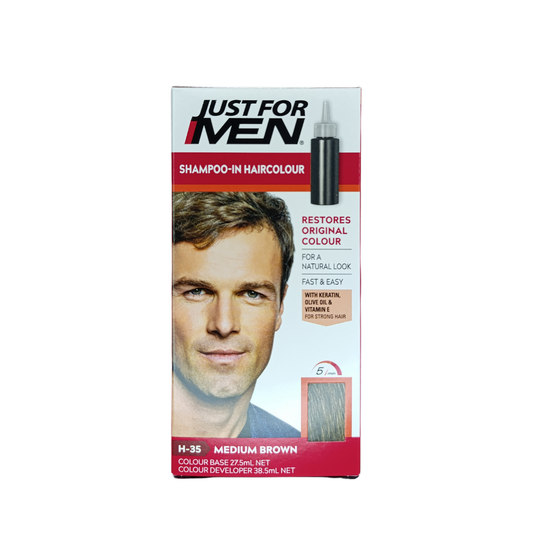 Just For Men Shampoo-In Hair Color H-35 Medium Brown