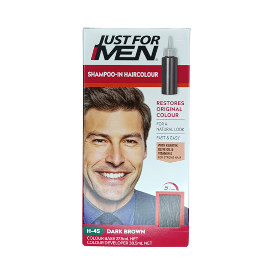 Just For Men Shampoo-In Hair Color H-45 Dark Brown