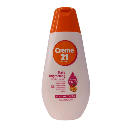 Creme 21 Daily Brightening Body Lotion Vitamin E & B3 - 250ml