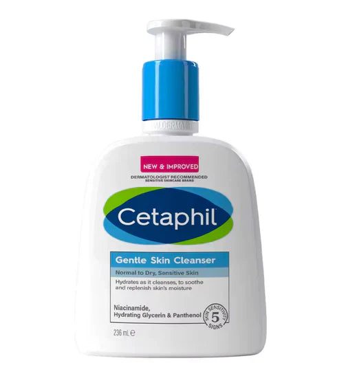 Cetaphil Gentle Skin Cleanser Normal To Dry, Sensitive Skin - 236ml