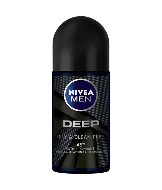 Nivea Roll On Deodorant Deep Dry & Clean Feel - 50ml