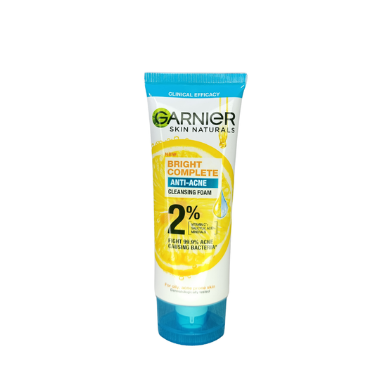 Garnier Bright Complete Anti-Acne Cleansing Foam - 100ml