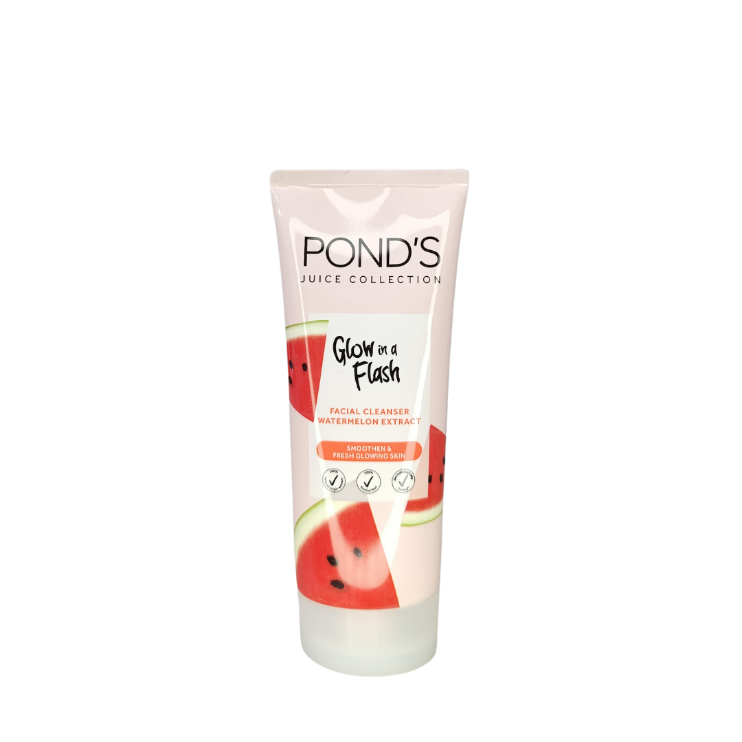 Ponds Glow In A Flash Facial Cleanser Water Melon Extract - 100g