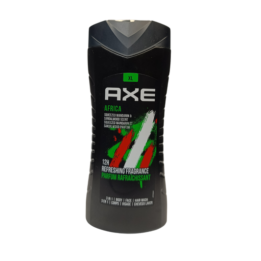 Axe Africa 3in1 Shower Gel Body,Face And Hair wash - 400ml