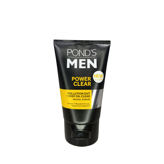 Ponds Men Power Clear Pollution Out + Deep Oil Control Facial Scrub - 100g