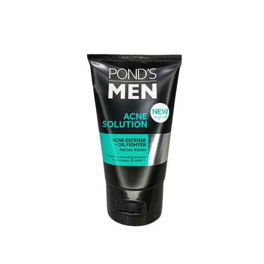 Ponds Men Acne Solution Acne Defense + Oil Fighter Facial Foam - 100g