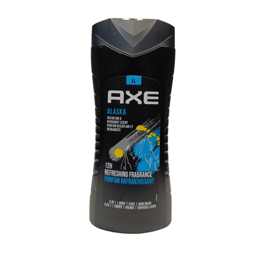 Axe Alaska 3in1 Shower Gel Body,Face And Hair Wash - 400ml