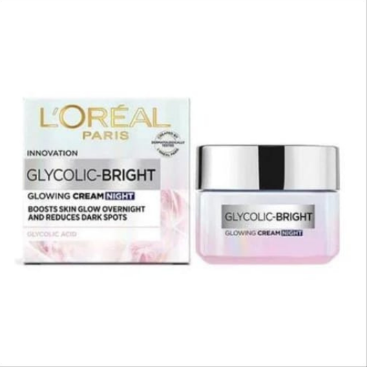 Loreal Glycolic-Bright Glowing Night Cream - 50ml