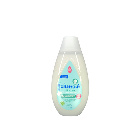 Johnsons Milk & Rice Hair & Body Bath - 200ml