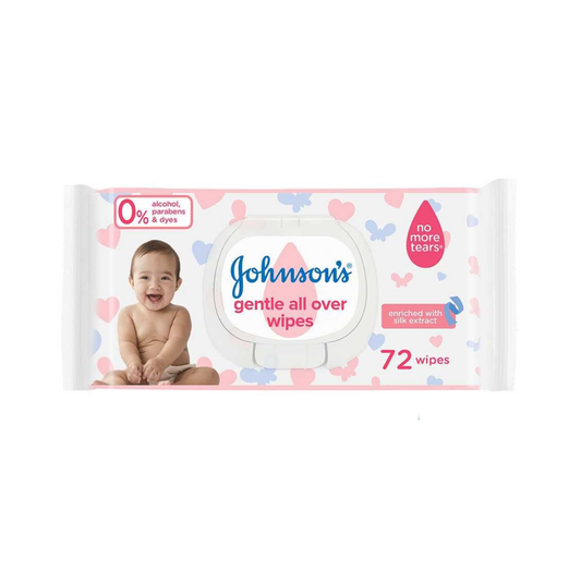 Johnson's Gentle All Over Baby Wipes - 72 Pack