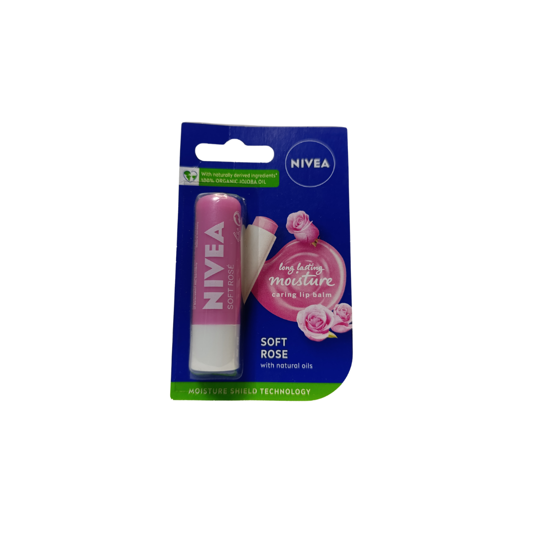 Nivea Soft Rose Caring Lip Bam  - 4.8g