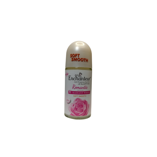 Enchanteur Radiant White Anti Perspirant Roll-On Romantic Soft Smooth - 50ml