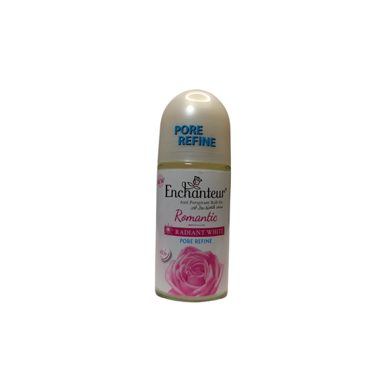 Enchanteur Radiant White Anti Perspirant Roll-On Romantic Pore Fine - 50ml