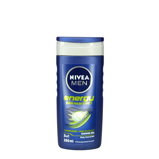 Nivea Men Shower Gel 3 in 1 Energy 24h Fresh Effect - 250ml