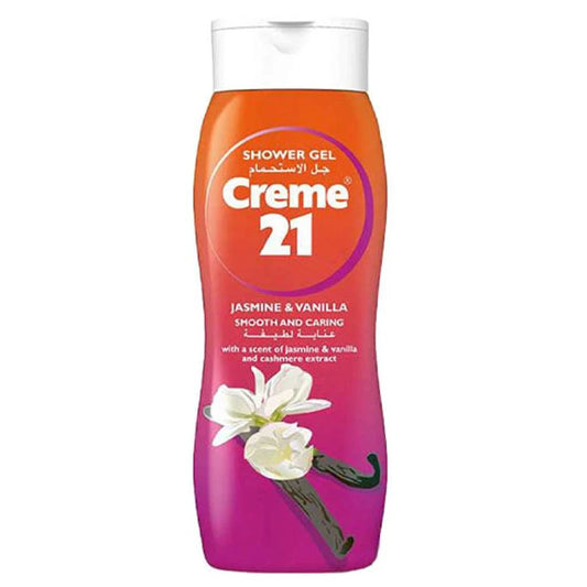 Creme 21 Shower Gel Cream Jasmine & Vanilla Smooth and Caring - 250ml