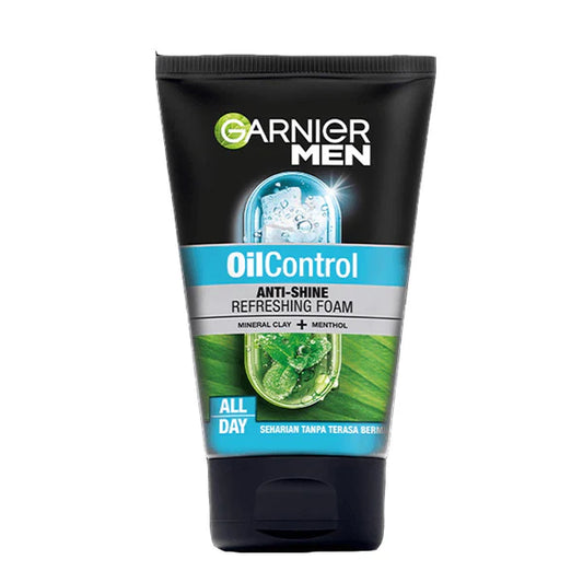 Garnierr Men Oil Control Anti-Shine Refreshing Foam, Face Wash - 100ml