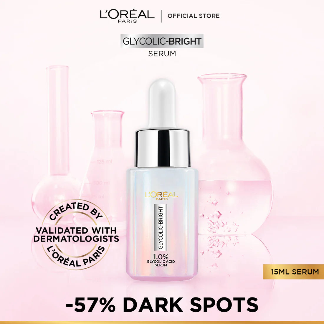 L'Oréal Glycolic Bright Instant glowing Serum - 15 ml
