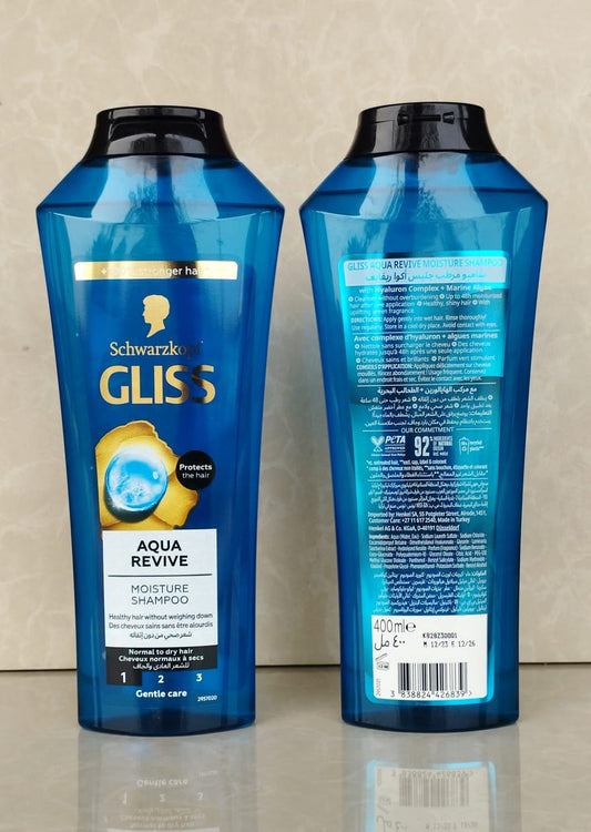 Gliss Schwarzkoqf Aqua Revive Shampoo - 400 ml