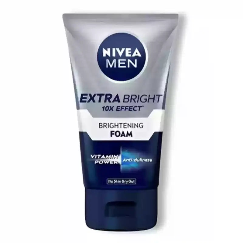 NIVEA Men Extra Bright 10X Effect Brightening Foam - 100ml