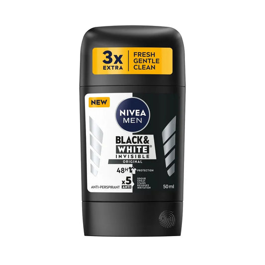 Nivea Deodorant Stick - Black & White Invisible Original - 50ml