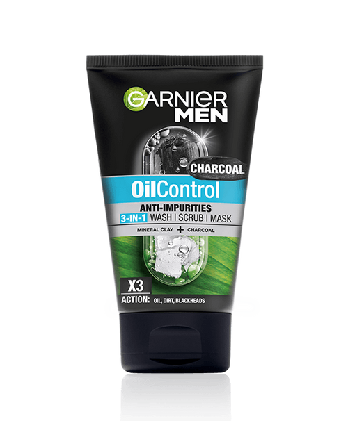 Garnier Oil Control Anti-Impurities 3in1 Wash | Scrub | Mask - 100ml