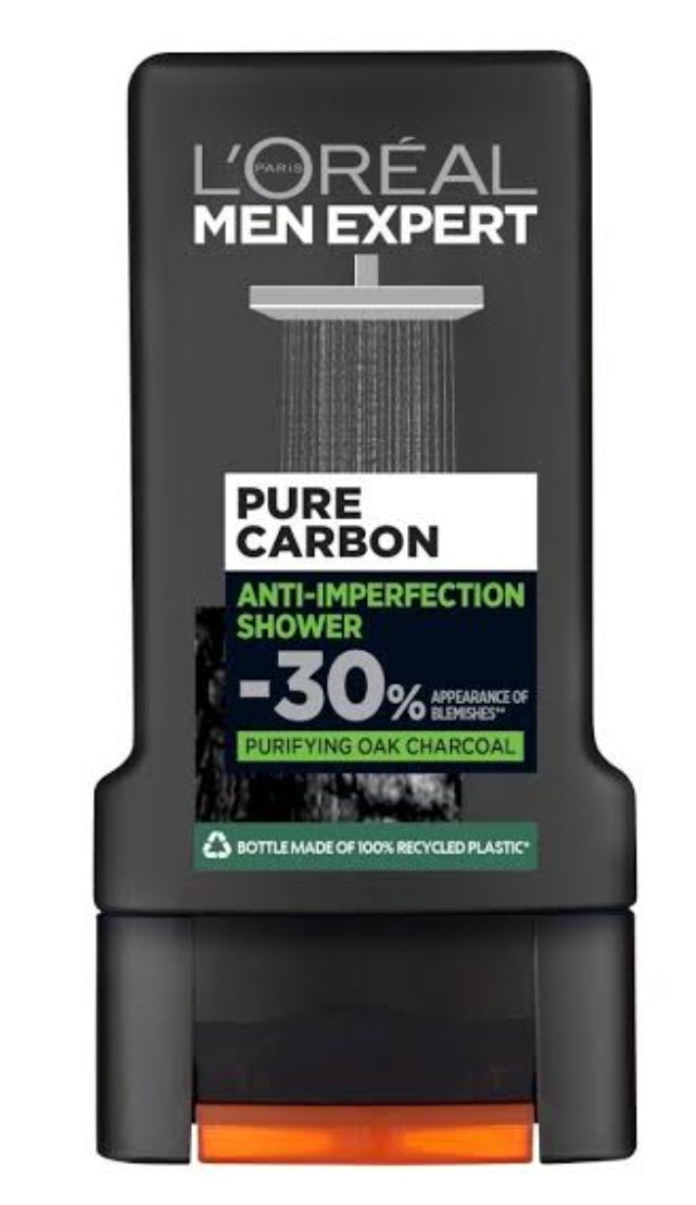 L'Oréal Men Expert Pure Carbon -30% Purifying Oak Charcoal Body Wash - 300 ml