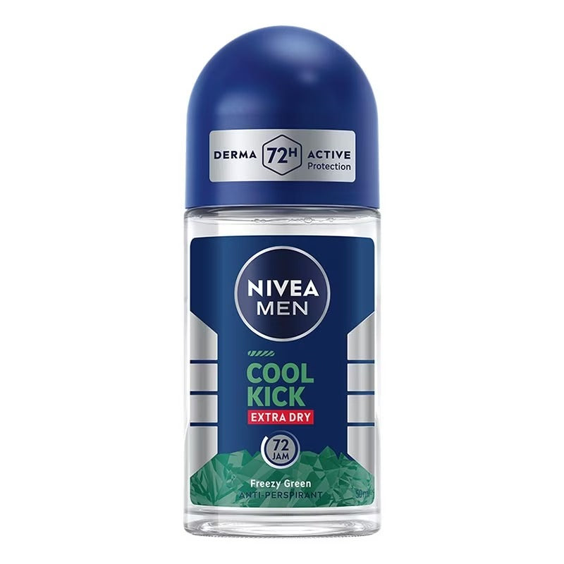 Nivea Men Roll On Deodorant Cool Kick Extra Dry 72H - 50ml
